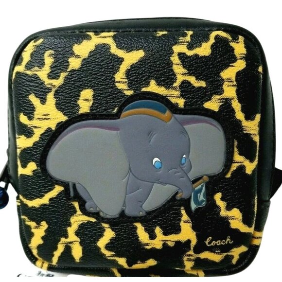 Coach X Disney X Dumbo Hybrid Coated Canvas Coin Pouch Case Converts to Belt Bag - Picture 1 of 6
